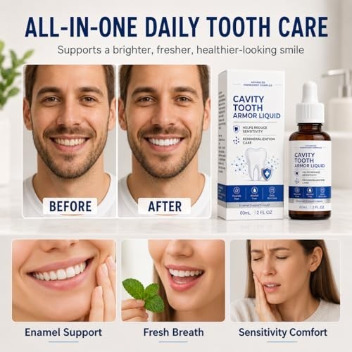 Dental Enamel Repair Liquid 2 Fl Oz - Cavity Prevention & Strengthening