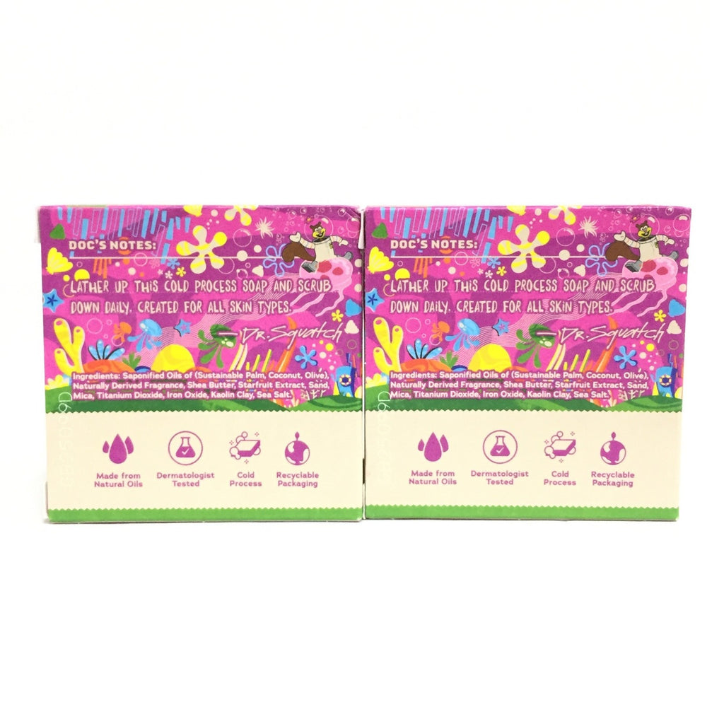 (2 Pack) Men's Natural Bar Soap - Sea Star Shenanigans with Starfruit & Sand, 5 oz