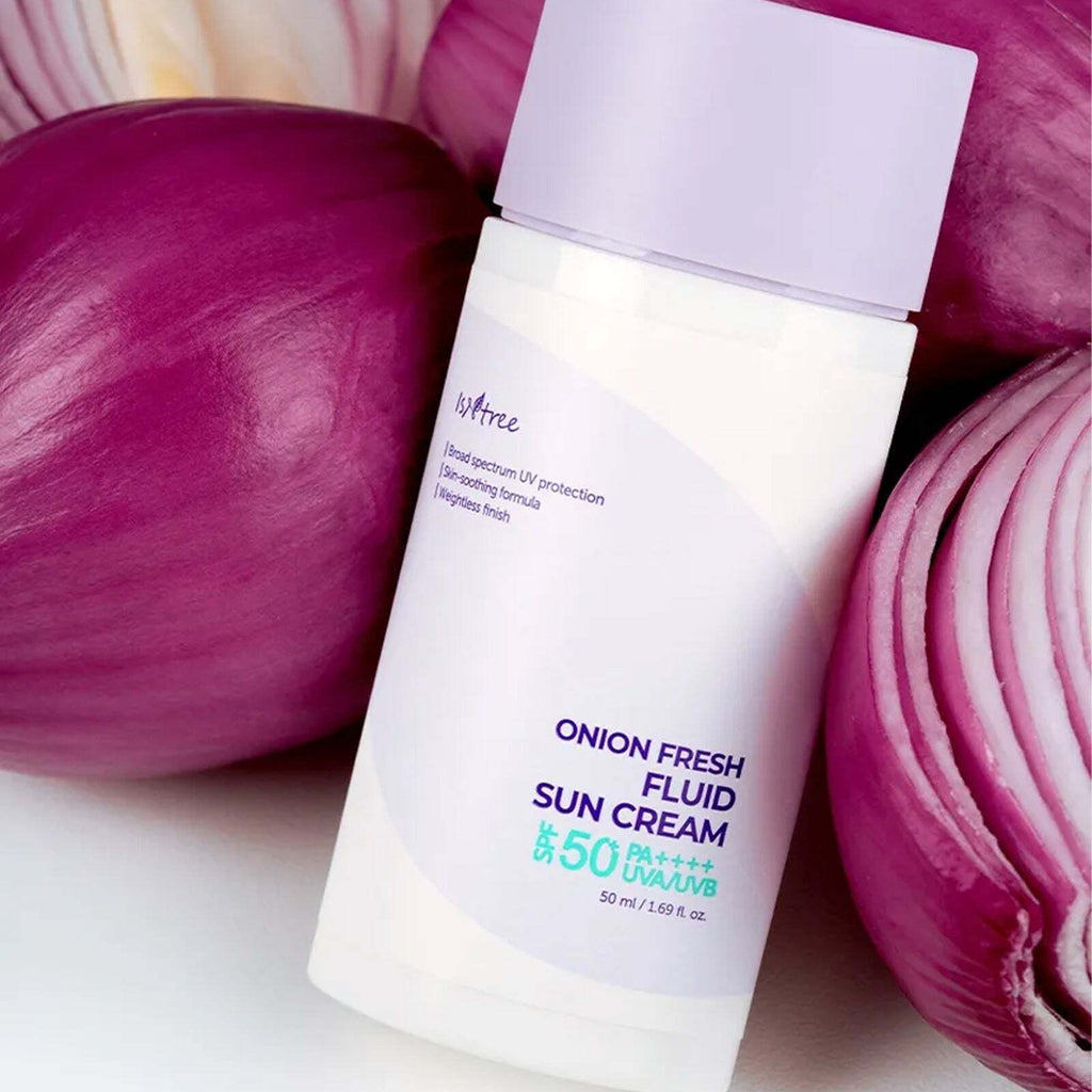 ISNTREE Onion SPF 50+ PA++++ Sun Cream - Lightweight UV Protection & Blemish Care
