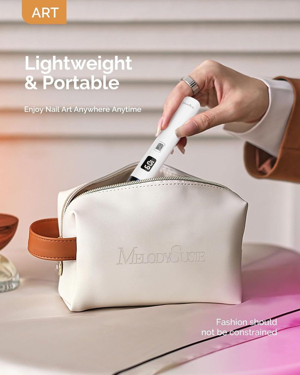 Cordless UV Nail Lamp for Gel Nails - Portable Handheld Curing Light
