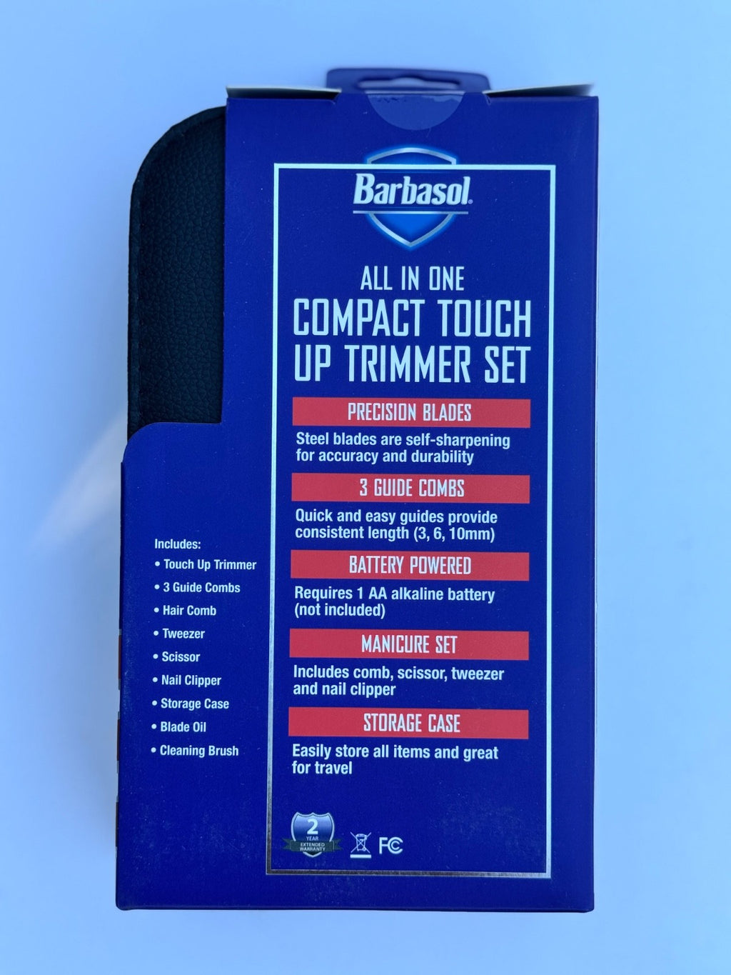 All-In-One Personal Grooming Trimmer Set with Travel Case - 11 Pieces