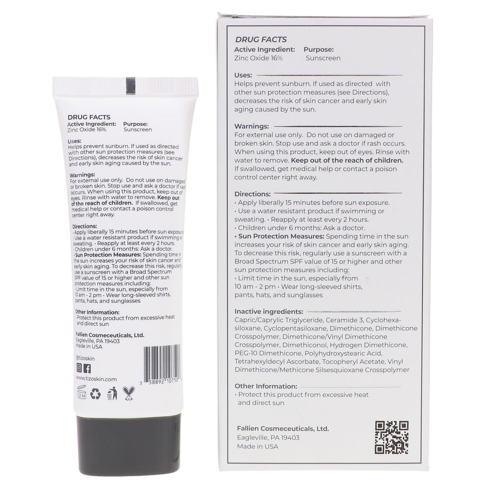 SPF 40 Sunscreen with Zinc & Vitamins - Hydrating Moisturizer for Mature Skin