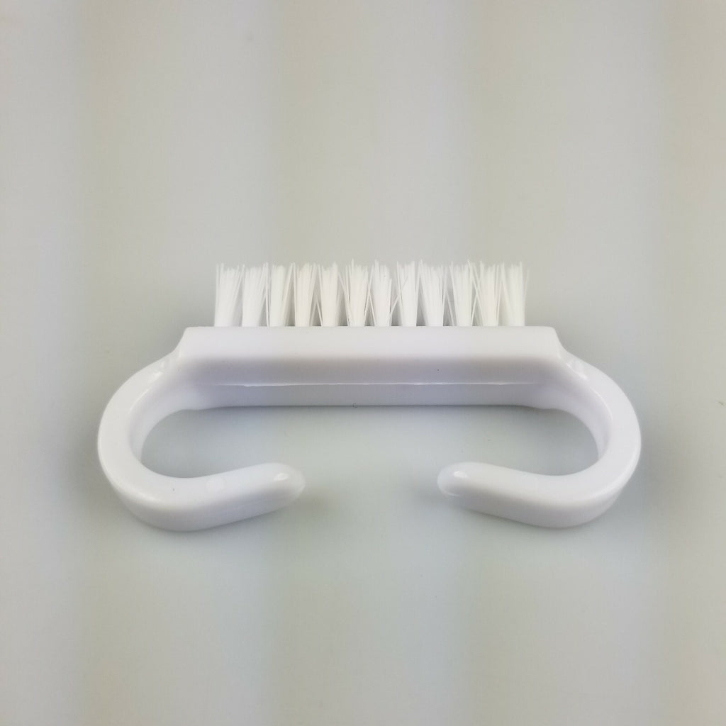 5 Pack White Nail Cleaning Brushes Set - Manicure Tool