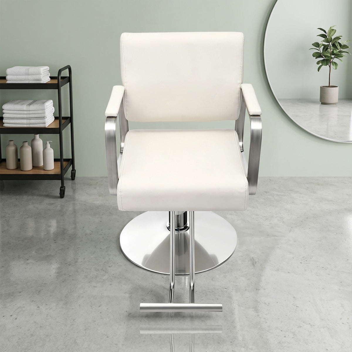 Adjustable 360° Rotatable Barber Chair Salon Chair with Heavy Load Capacity