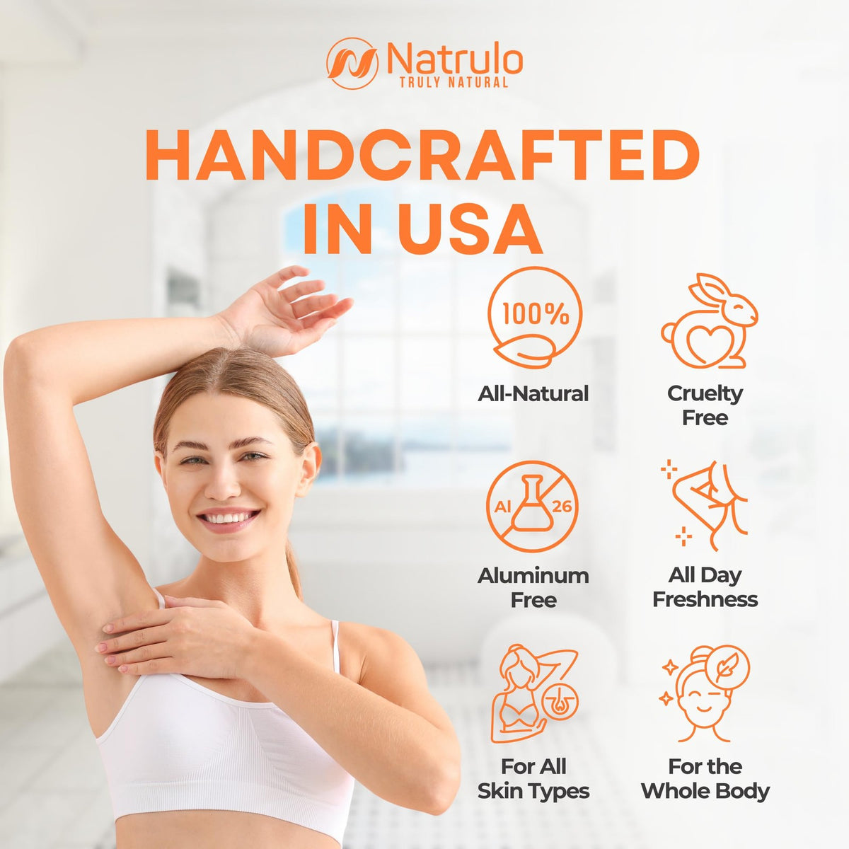 All-Natural Persimmon Deodorant for Whole Body - Aluminum-Free, Cruelty-Free