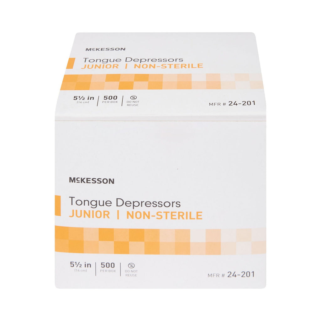 Non-Sterile Wooden Tongue Depressors 6-Inch Pack of 500 for Medical & Craft Use