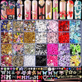 3D Nail Charms & Gems Set with Butterflies Stars for Nail Art - 8000 Pieces