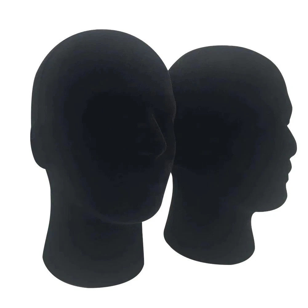 Male Foam Mannequin Head Stand for Display Hat Cap Wig Glasses