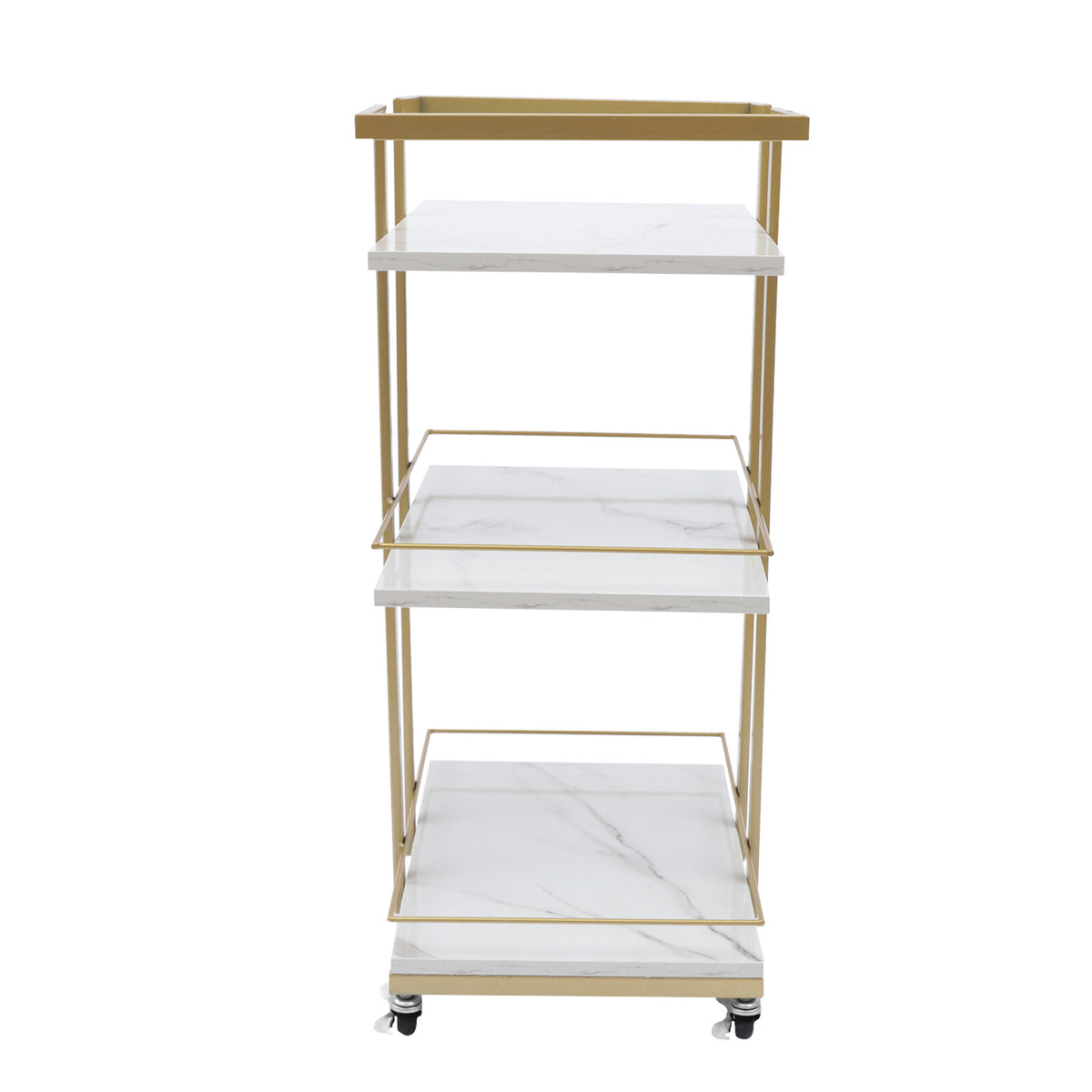 Multi-Purpose Household Storage Cart with 3 Shelves on Wheels