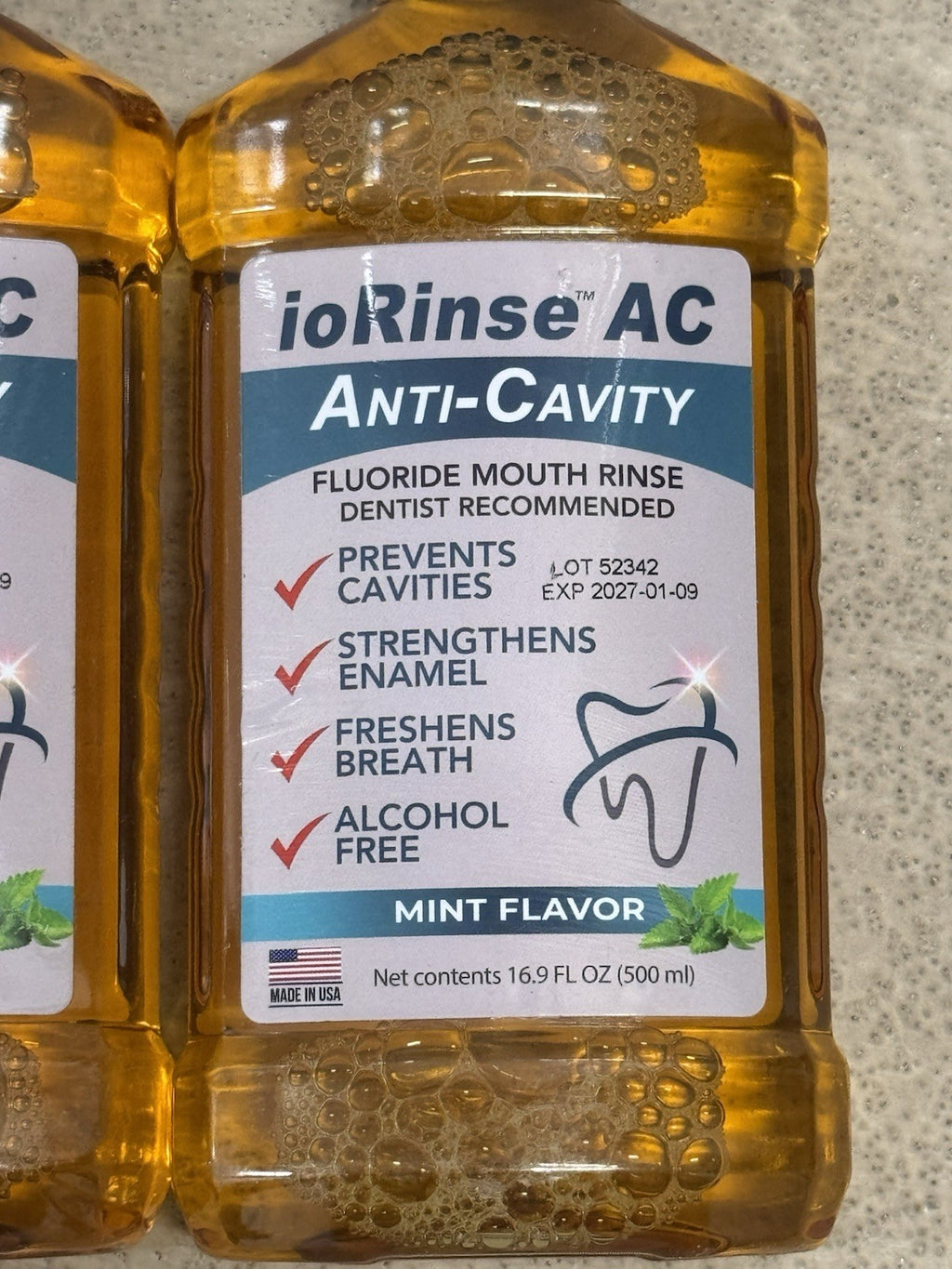 Anti-Cavity Fluoride Mouth Rinse with Mint Flavor - 16.9oz (2 Pack)