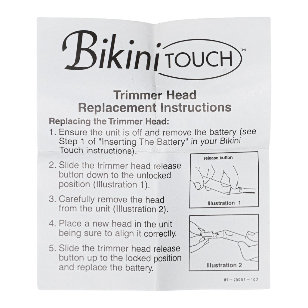 Replacement Blades for Bikini Touch Precision Hair Trimmer - 3 Pack