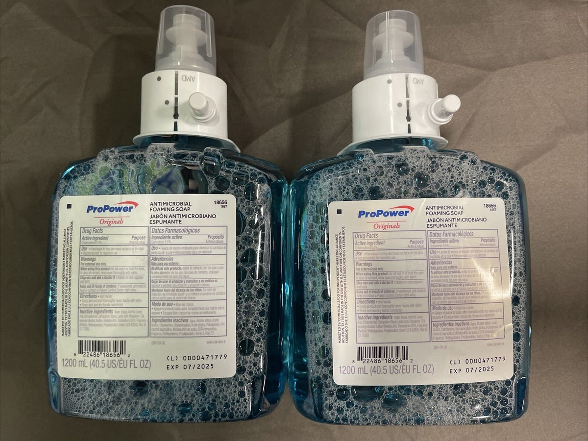 Antimicrobial Foaming Soap Dispenser 1200ML Pack of 2 - Bathroom & Hand Wash