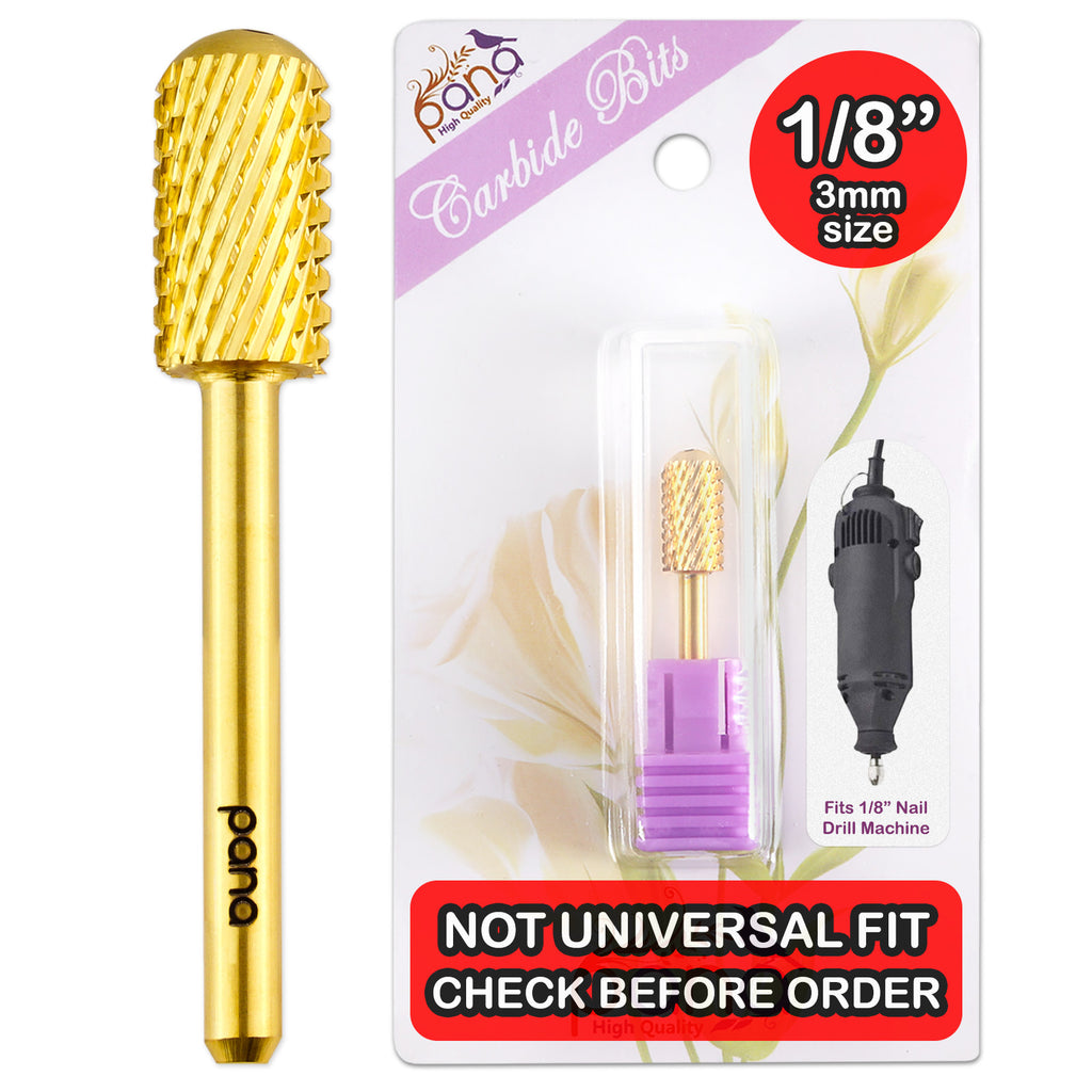 1/8 Inch Shank Nail Carbide Bit - Large Barrel, Extra Coarse for Nail Drill