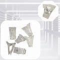 Crystal Nail Construction Fixation Clips 10-Pack - Reusable Transparent Nail Holders