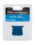 Professional Blue DLC Titanium T-Blade for Trimmers - Precise Detailing