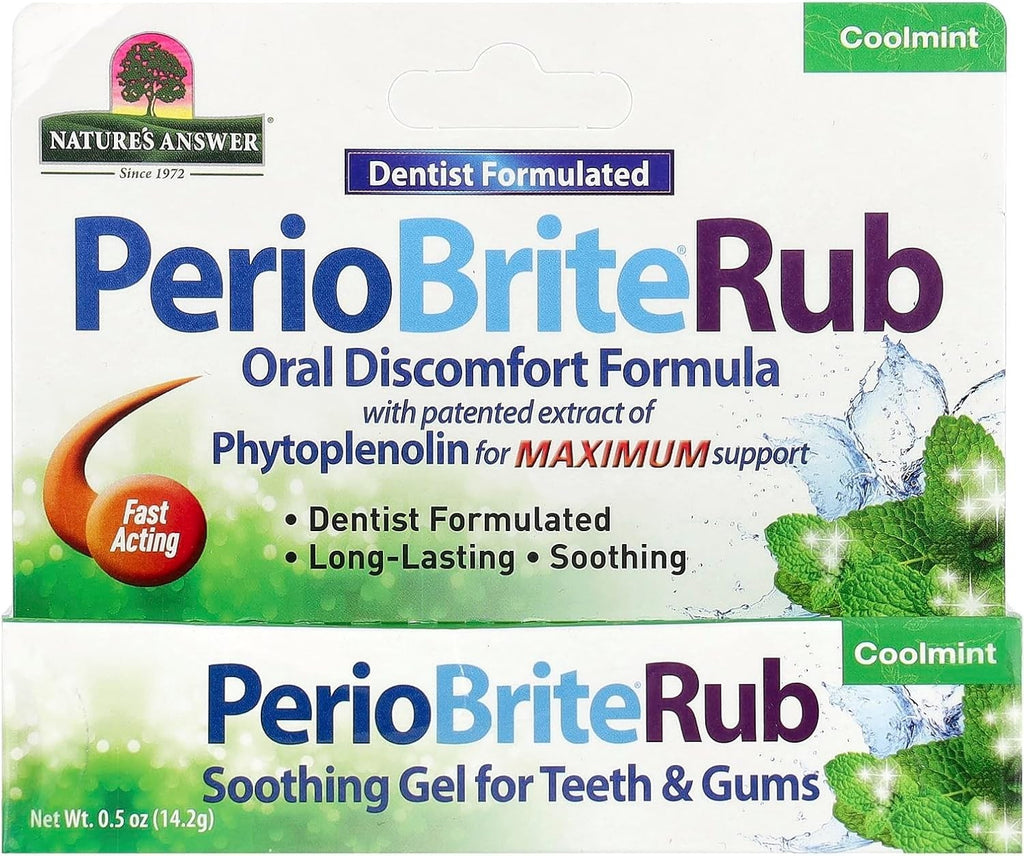 Periorub Dentist-Approved Oral Gel for Healthy Gums & Instant Relief - 0.5 oz