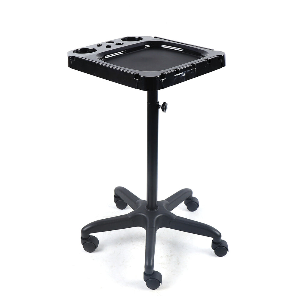 Salon Rolling Cart with Wheels - Adjustable Hairdresser Storage Trolley