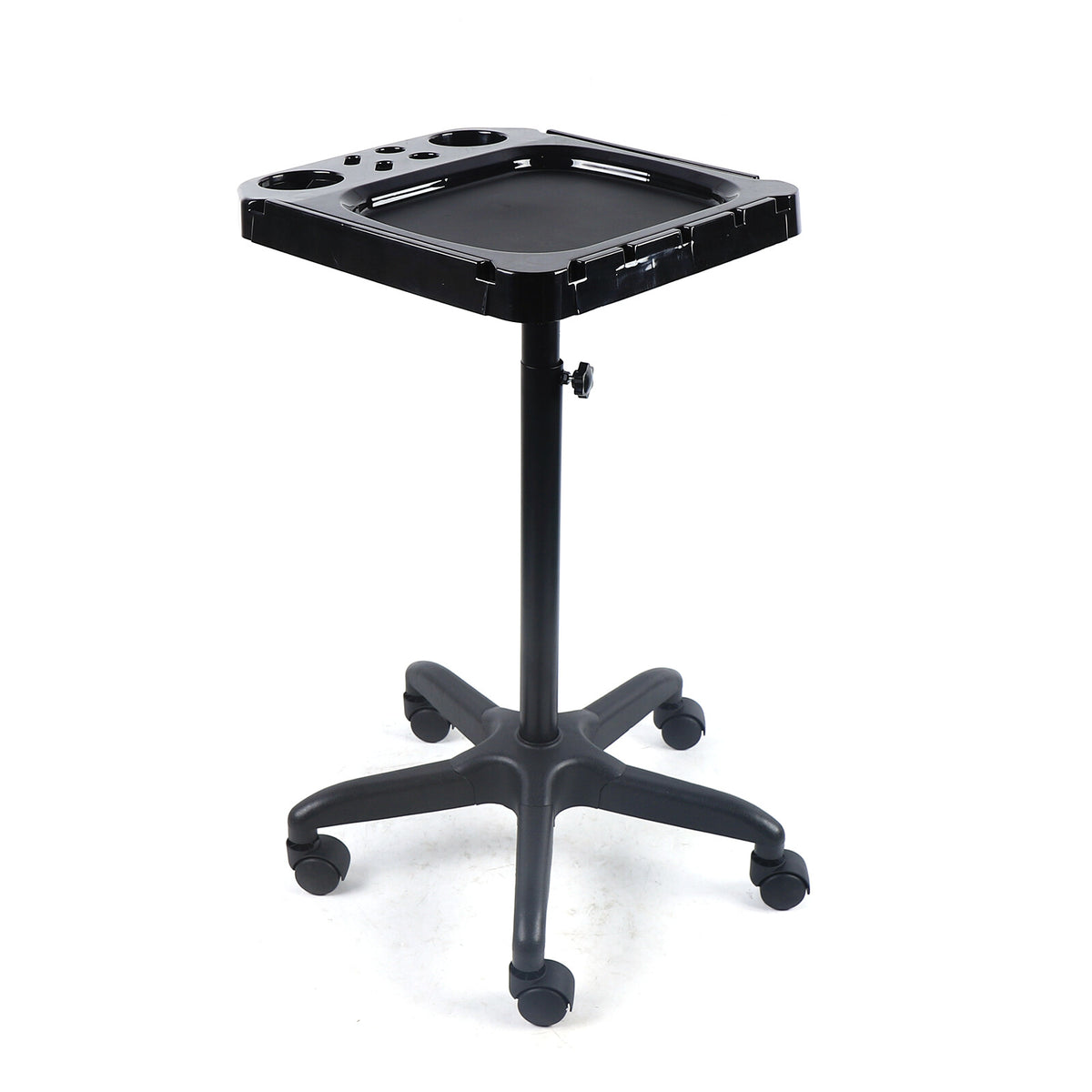 Salon Rolling Cart with Wheels - Adjustable Hairdresser Storage Trolley