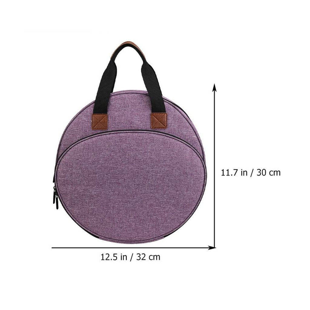 Large Capacity Embroidery Project Bag with Multiple Pockets and Handle