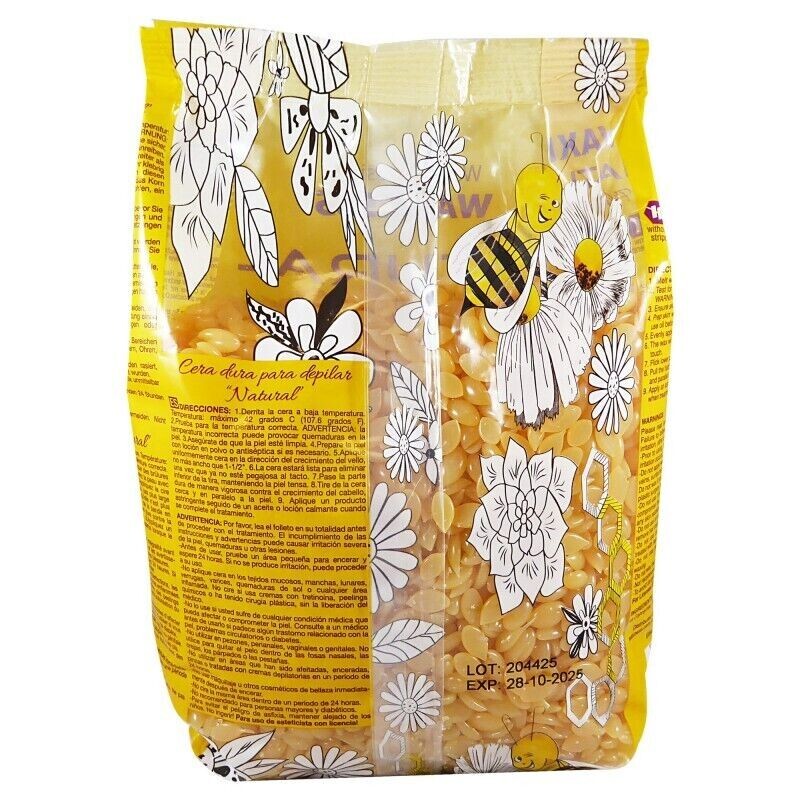 Hard Wax Beads for Hair Removal - Natural Resin, Low Temp, 2.2 lb
