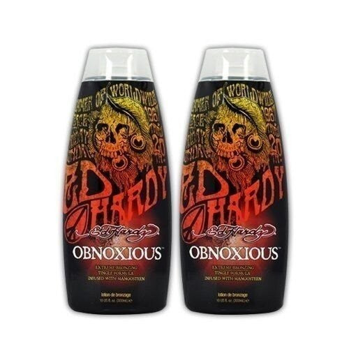 Ed Hardy Tanning Lotion Accelerator Dark Bronzer for Indoor Beds – 2 Pack