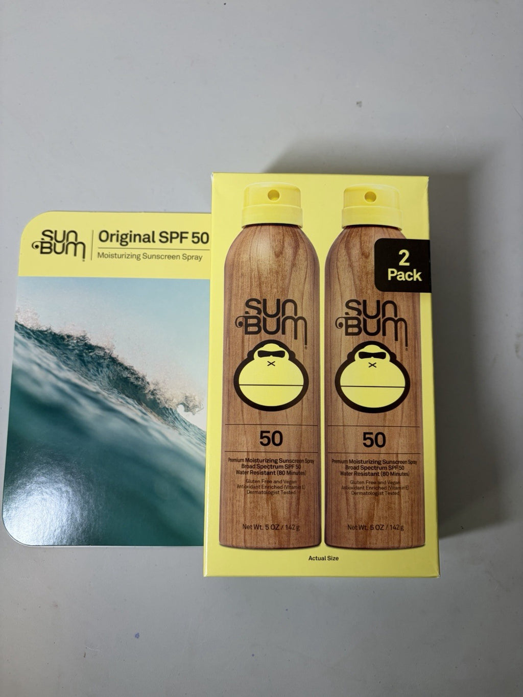 SPF 50 Sunscreen Spray 2-Pack - Broad Spectrum Water Resistant Sun Protection