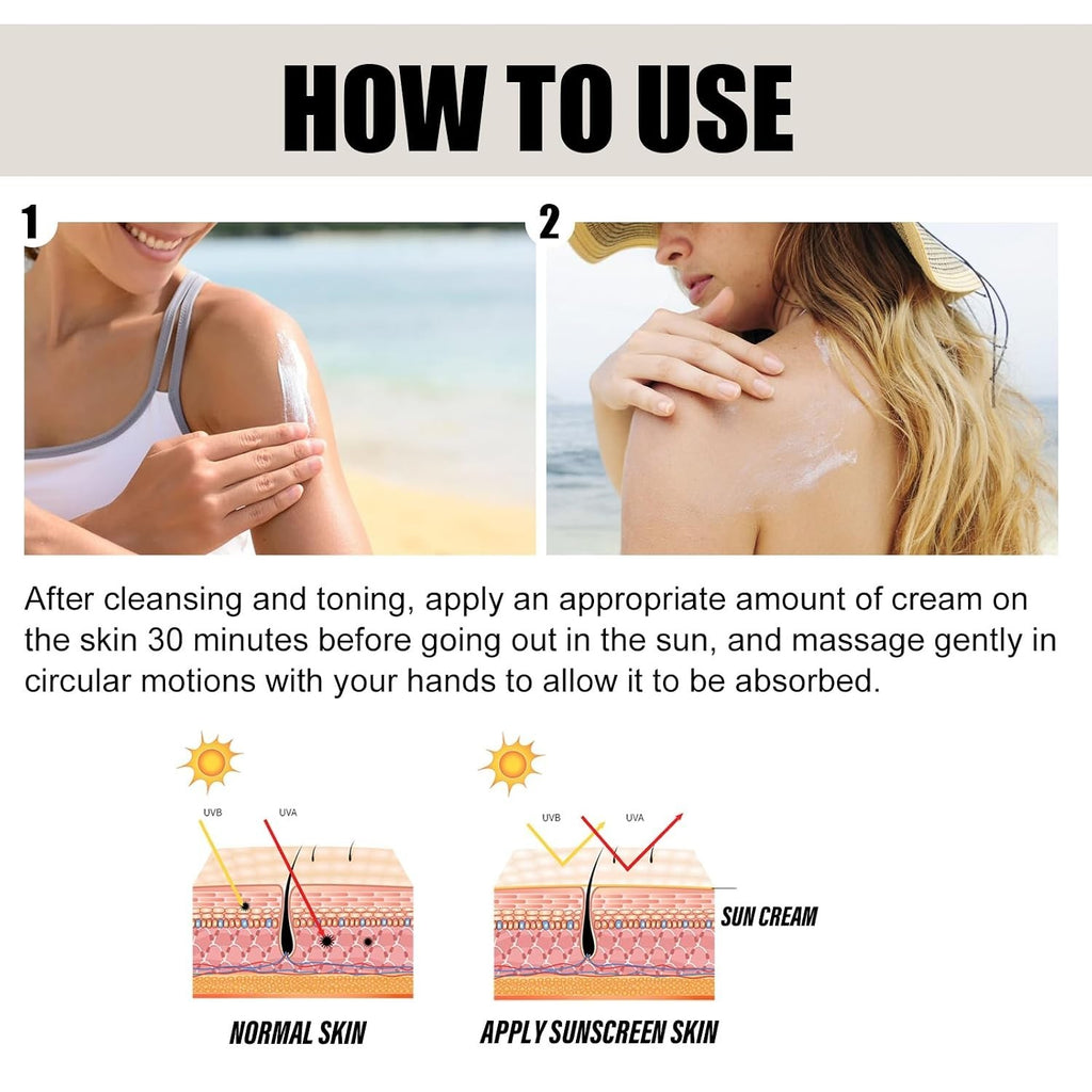 SPF50+ PA++++ Rice Face Sunscreen - Hydrating & Non-Greasy UV Protection