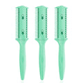 Haircut Razor Comb Set - Double-Ended Styling & Thinning Comb, 3 Pack