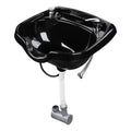 Wall-Mounted Shampoo Bowl Sink Kit with Neck Rest for Salons & Home