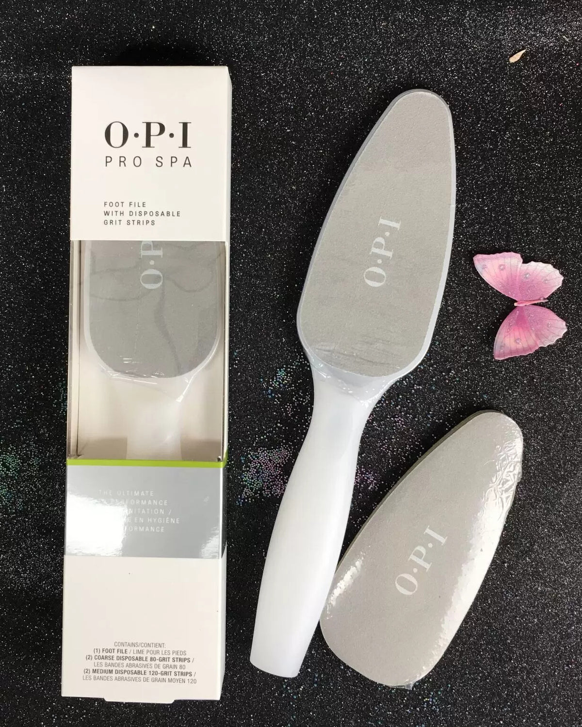 OPI PRO SPA Disposable Dual Sided Callus Foot File Grit Strips - Hygienic & Reusable