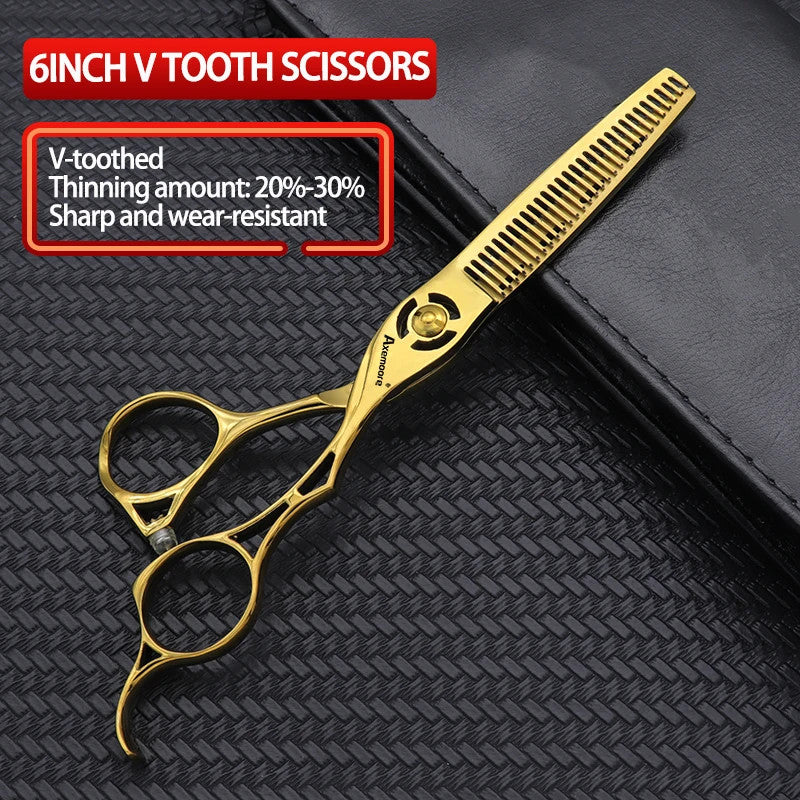 Professional Hair Thinning Shears 6 Inch Hairdresser Scissors for Barbers & Stylists