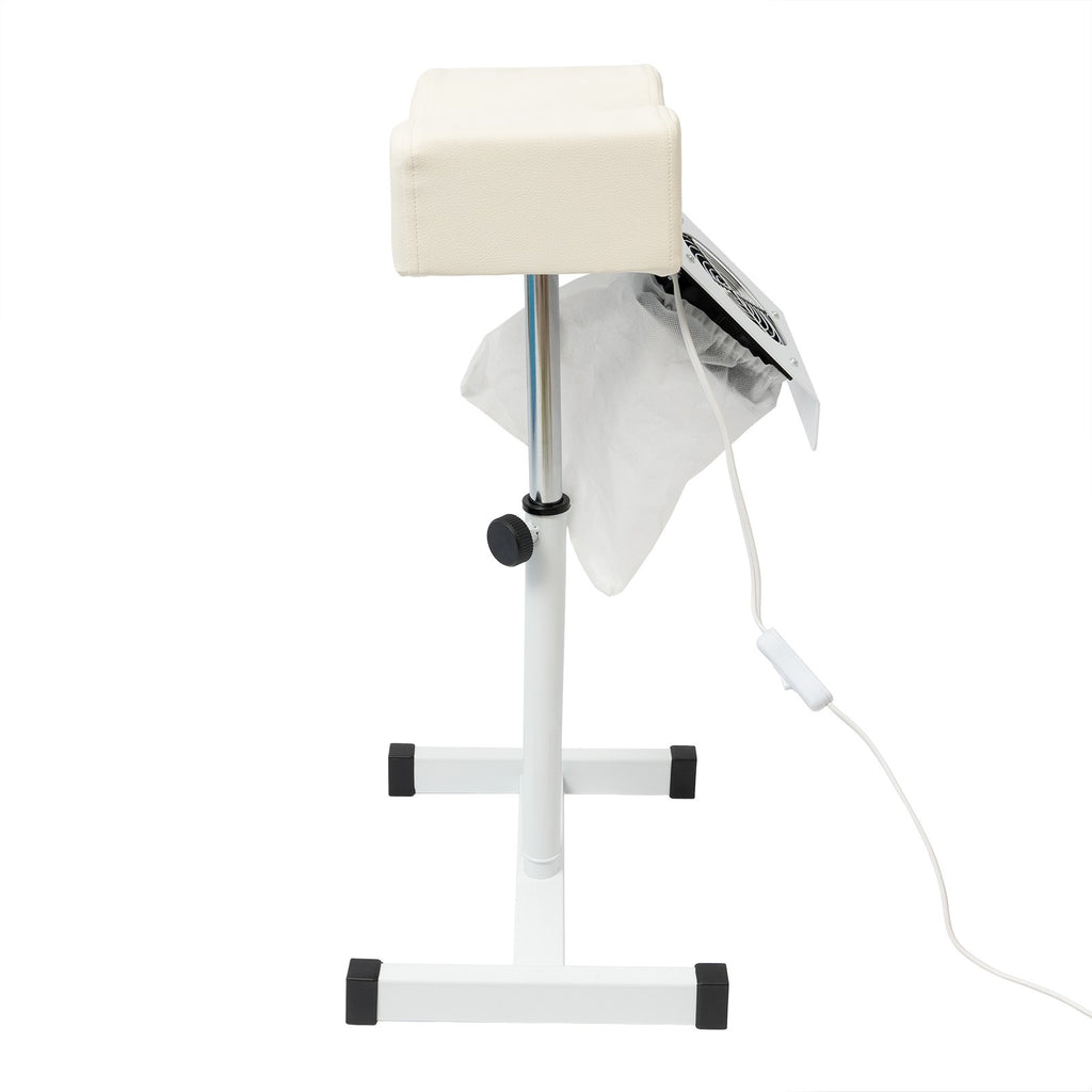 Adjustable Nail Salon Footrest Chair with Vacuum Cleaner - Freestanding