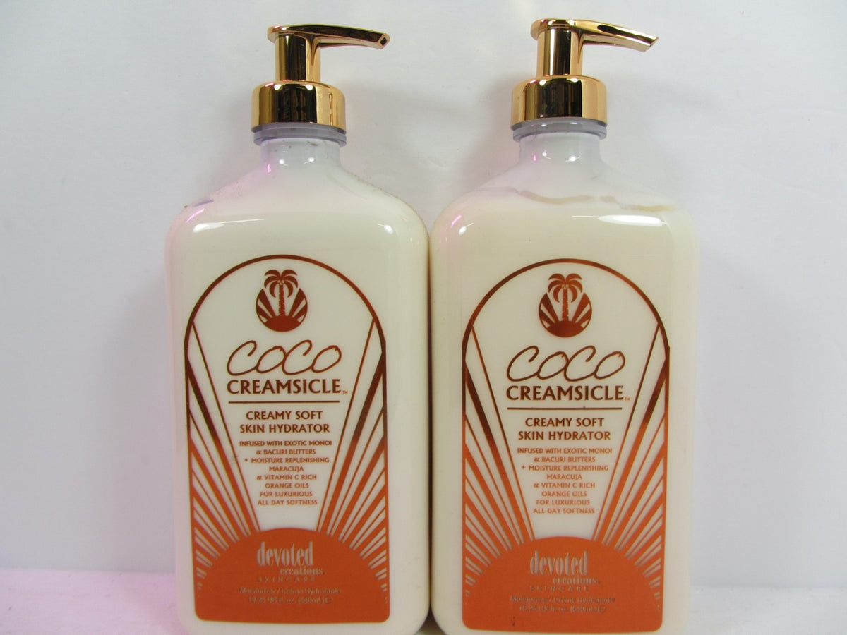 Devoted Creations Coco Creamsicle Body Moisturizer Lotion 2 Pack - Hydrating All-Day Softness