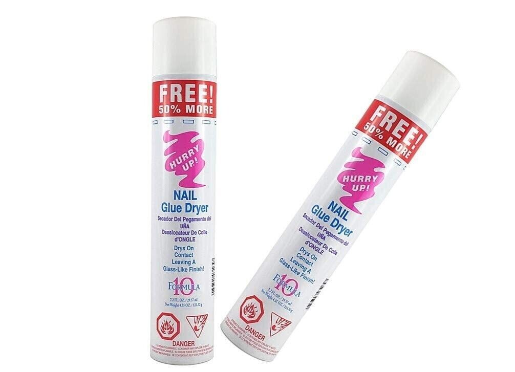 Nail Glue Dryer Spray - Fast-Acting Nail Activator for Quick Drying - 12 Bottles