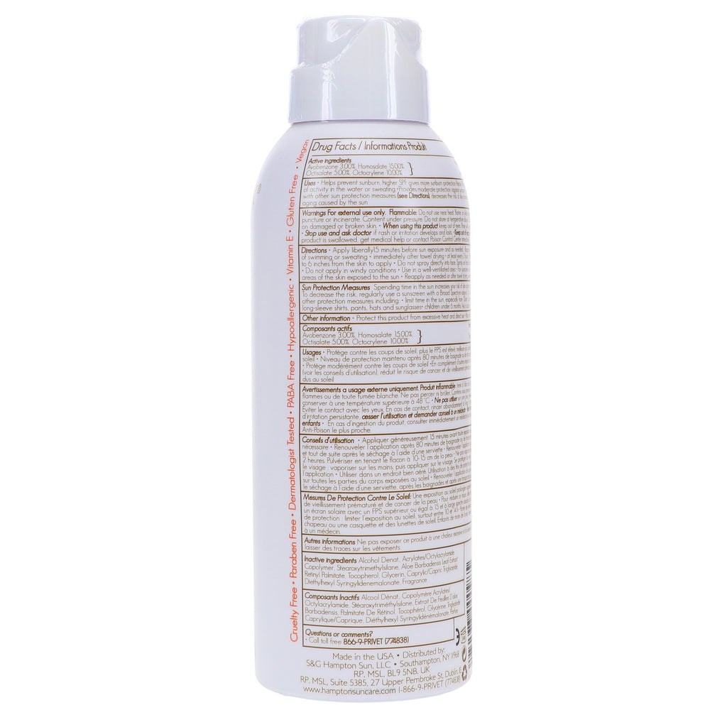 SPF 50 Continuous Sun Mist - Light, Non-Greasy Sunscreen with Vitamin E