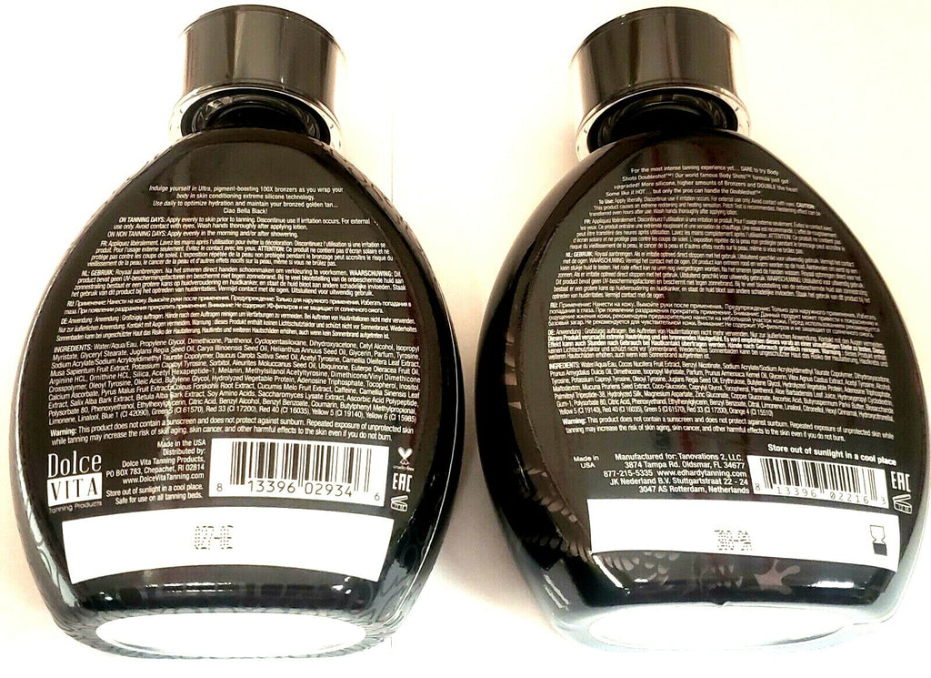 Black Bronzer Tanning Lotion with Tingle for Indoor & Outdoor Use - 13.5oz
