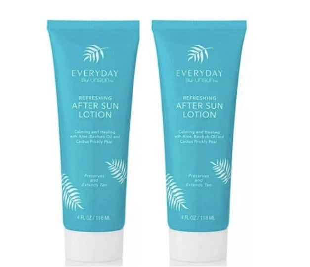 After Sun Lotion Treatment - Hydrating Aloe & Baobab Oil - 4oz Each