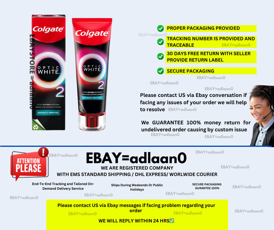 Whitening Toothpaste with Active Oxygen & Menthol 85g - Fast Results