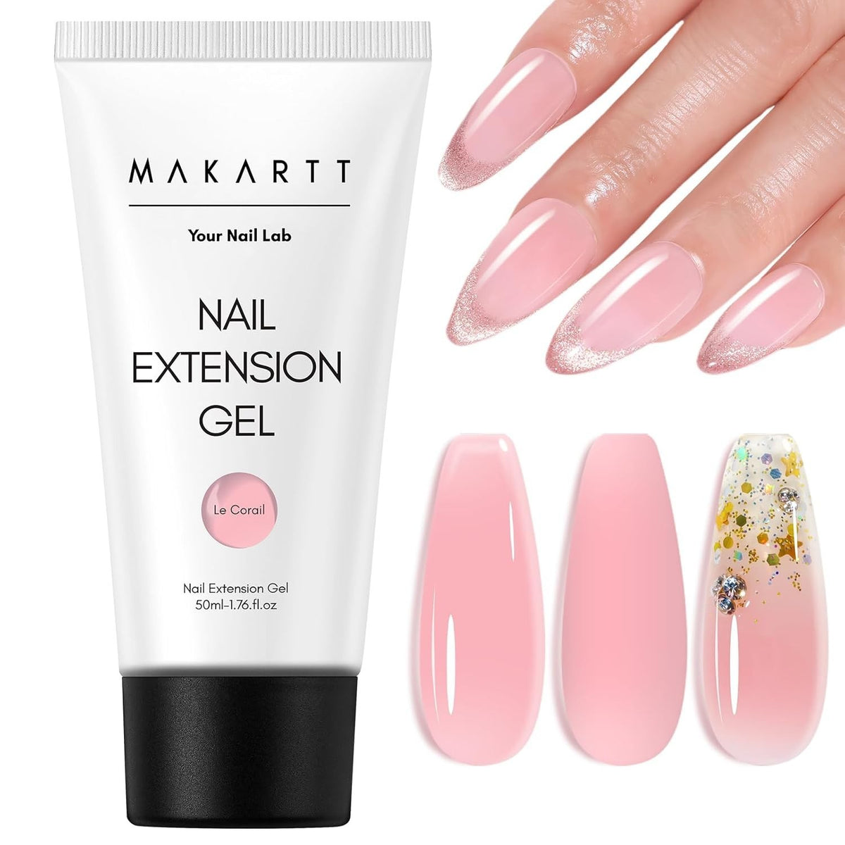 50ML HEMA-Free Poly Nail Gel for Artistic Nail Extensions & Designs