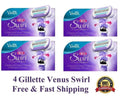 Gillette Venus Swirl Razor Blade Refills, Flex Ball Cartridge, 4 Pack