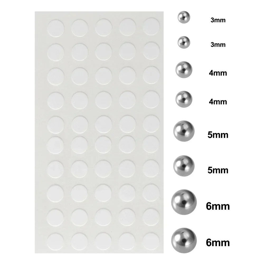 Non-Piercing Lip Nail Stickers Set - Self-Adhesive, Waterproof, Reusable