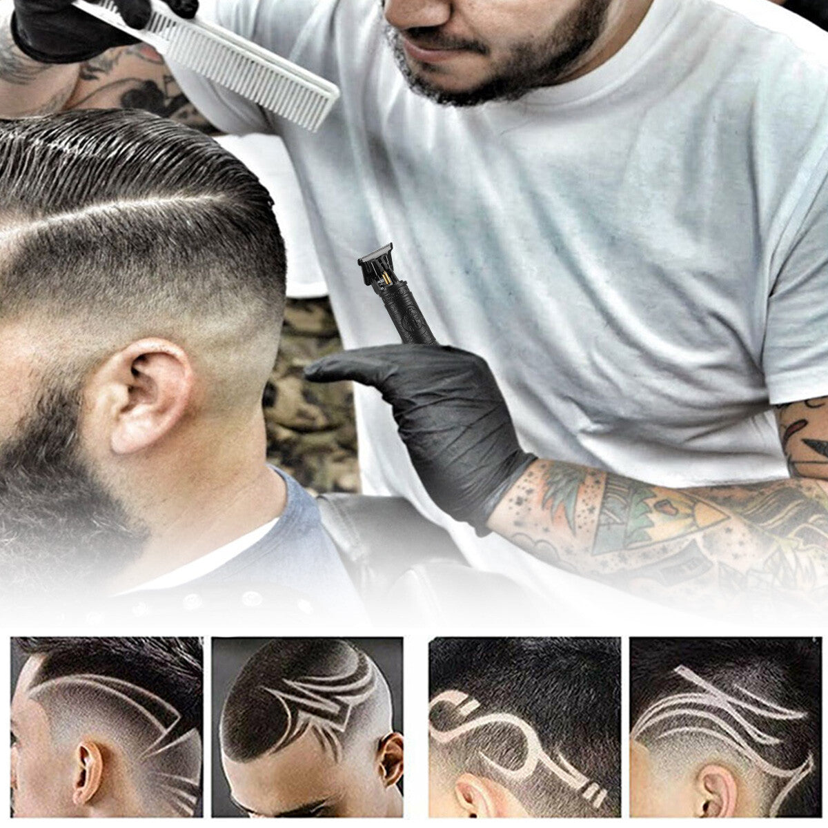 Cordless Professional Hair Clippers Trimmer for Beard & Hair Cutting