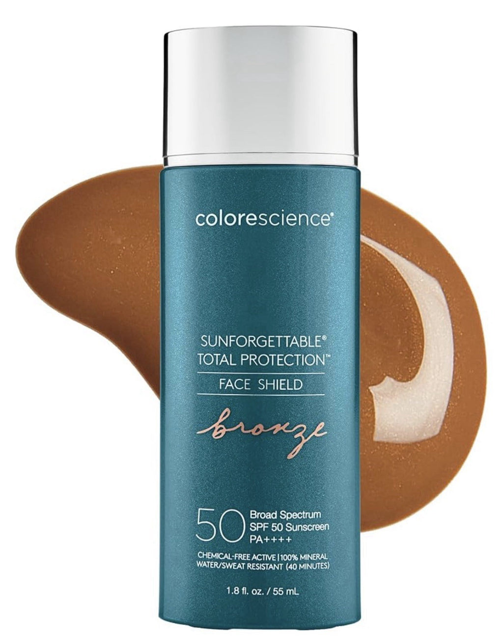 SPF 50 Face Shield Sun Protection with Bronze Tone - 1.8 Fl Oz