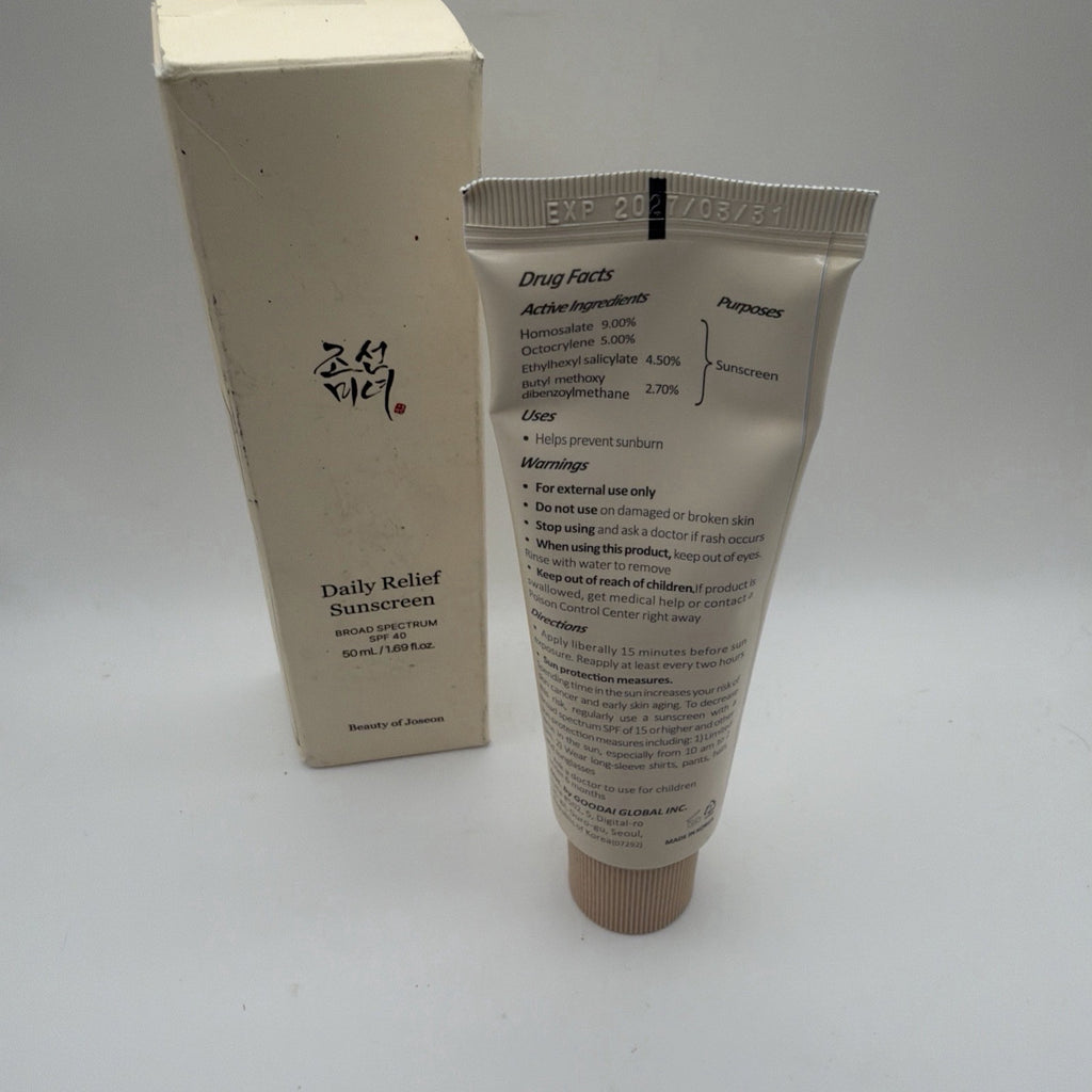 Beauty of Joseon Korean Sunscreen Rice & Probiotics SPF 40 1.69 oz - New Sealed