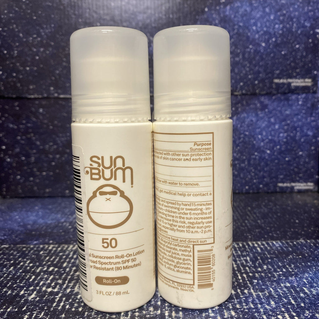 Sun Bum Mineral Sunscreen Roll-On SPF 50 Broad Spectrum 3 Oz - Pack of 2