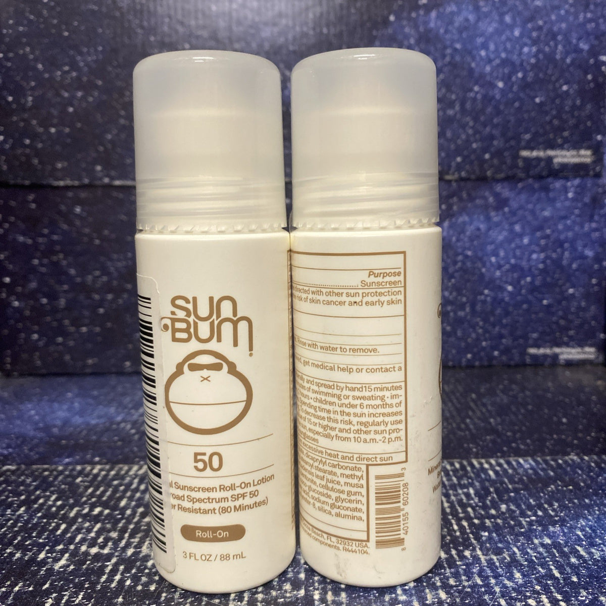 Sun Bum Mineral Sunscreen Roll-On SPF 50 Broad Spectrum 3 Oz - Pack of 2