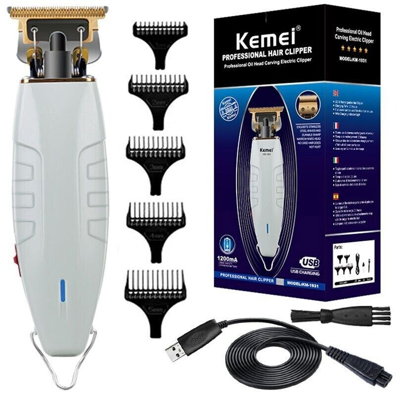 Cordless Electric Hair Trimmer Razor Clipper with USB Charging
