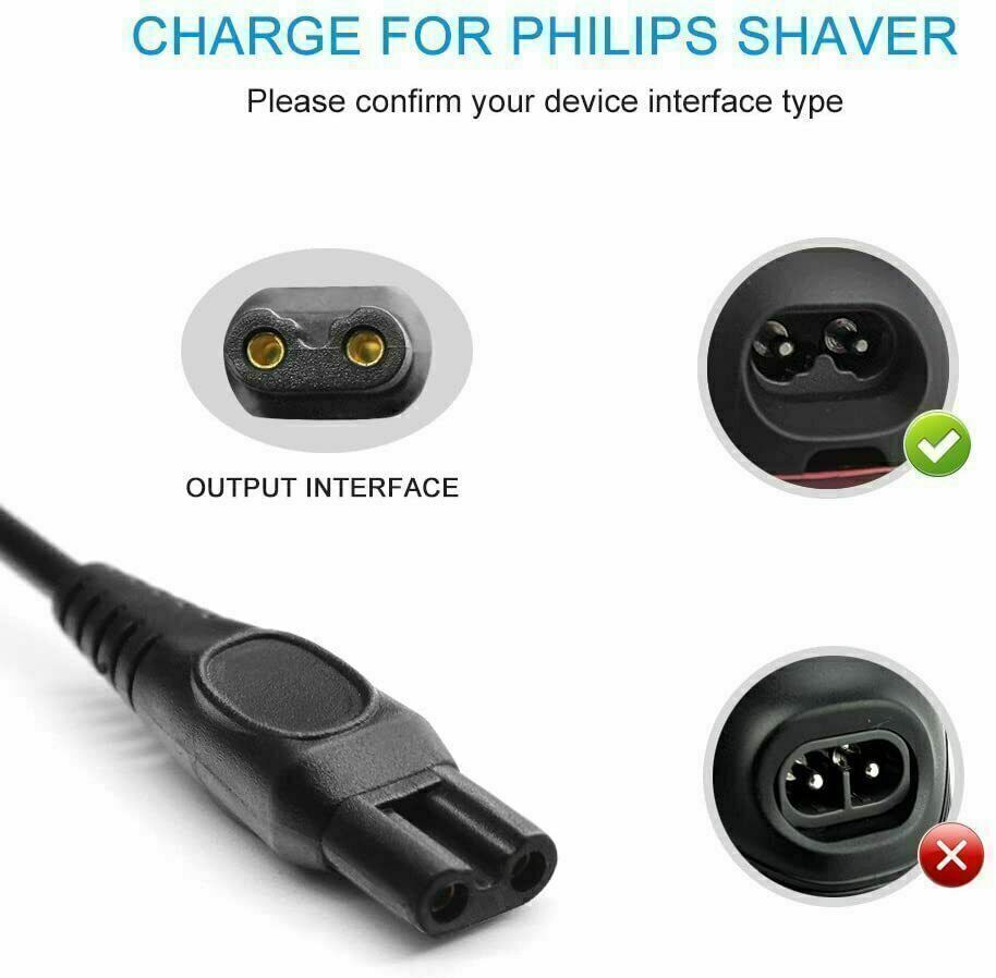 Replacement Power Cord for Philips Norelco Multigroom Trimmer HQ8505