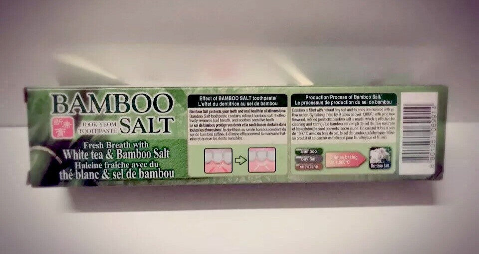 Bamboo Salt Toothpaste with White Tea for Fresh Breath 160g - 4 Pack