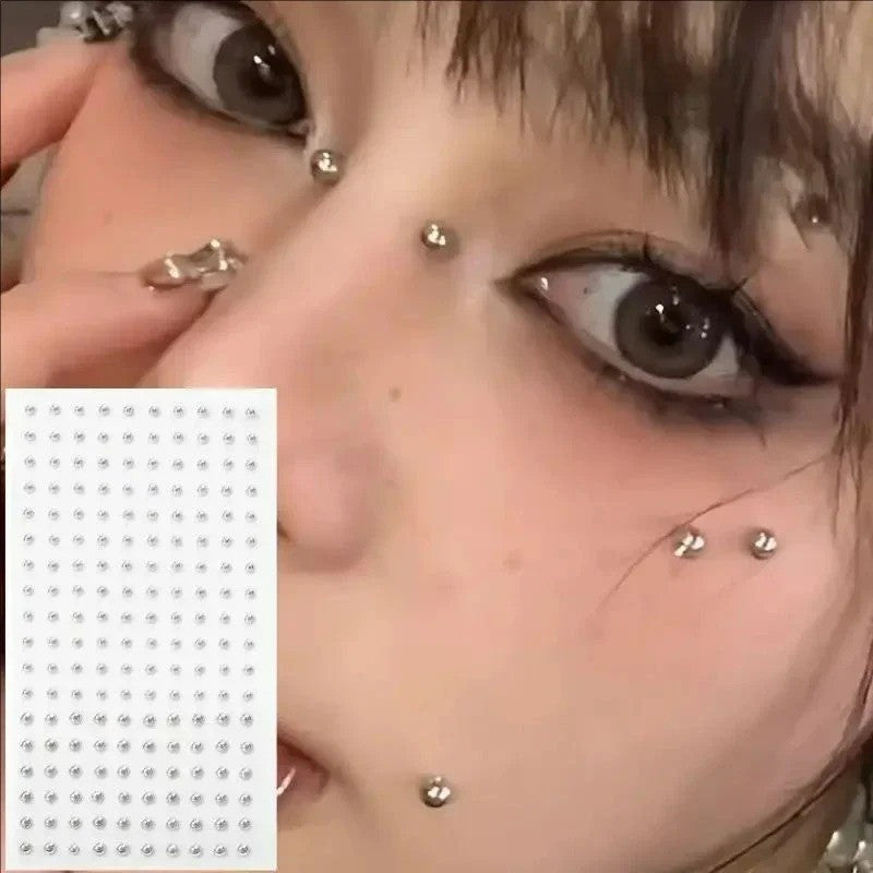 Non-Piercing Lip Nail Stickers Set - Self-Adhesive, Waterproof, Reusable